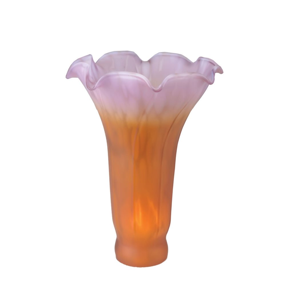 Meyda Tiffany Pond Lily Shade 10177, Amber Purple, Metal, 4.50 inches, Bronze