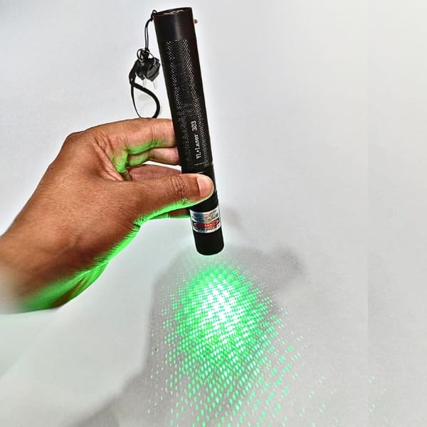 Image of Laser Light 303 Pointer with Safety Lock, Multiple Green Patterns, Rechargeable Battery