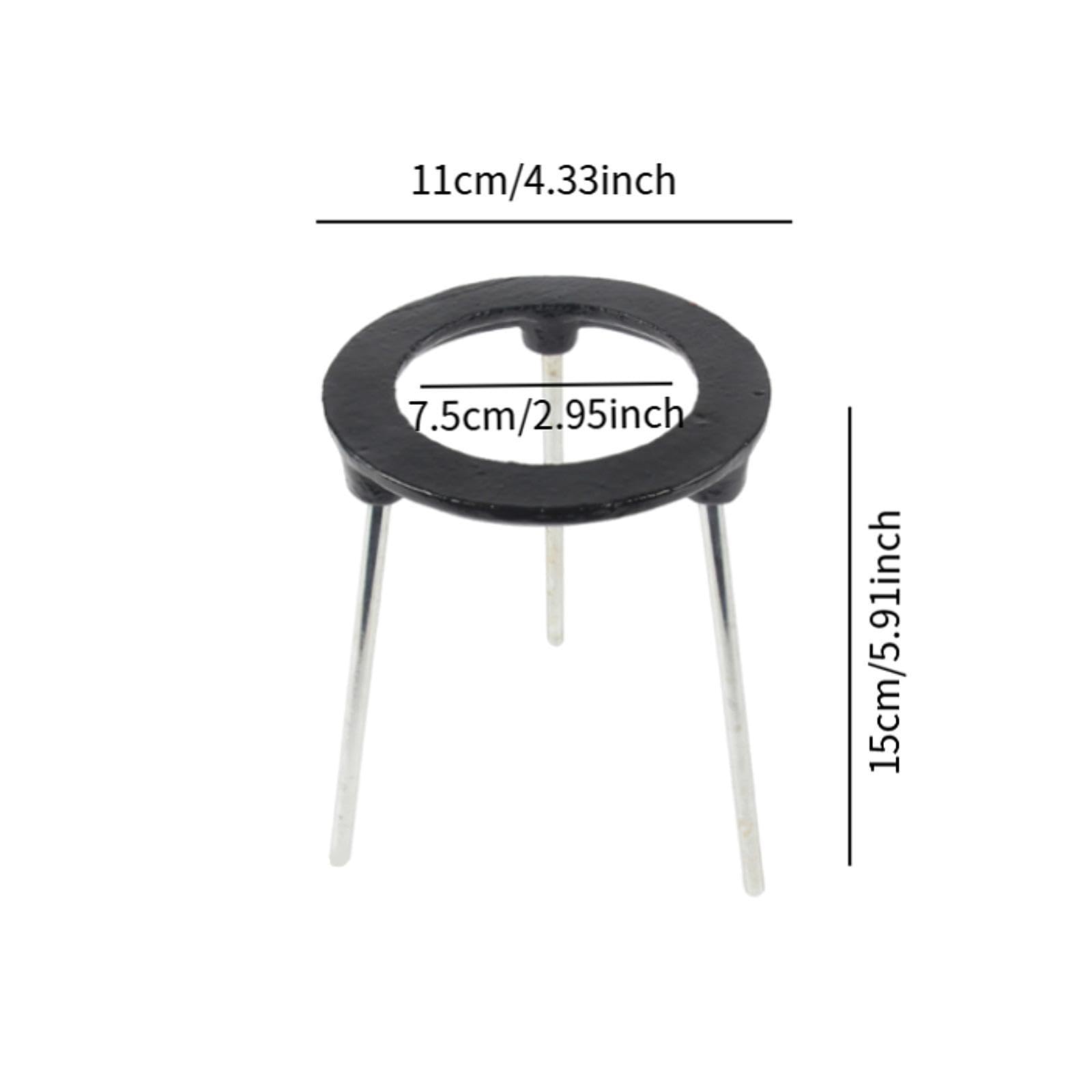 perfeclan Support de Lampe à Alcool, trépied, Support Circulaire en Fonte, Fournitures de Lampe de Laboratoire, trépied pour Fournitures Scolaires