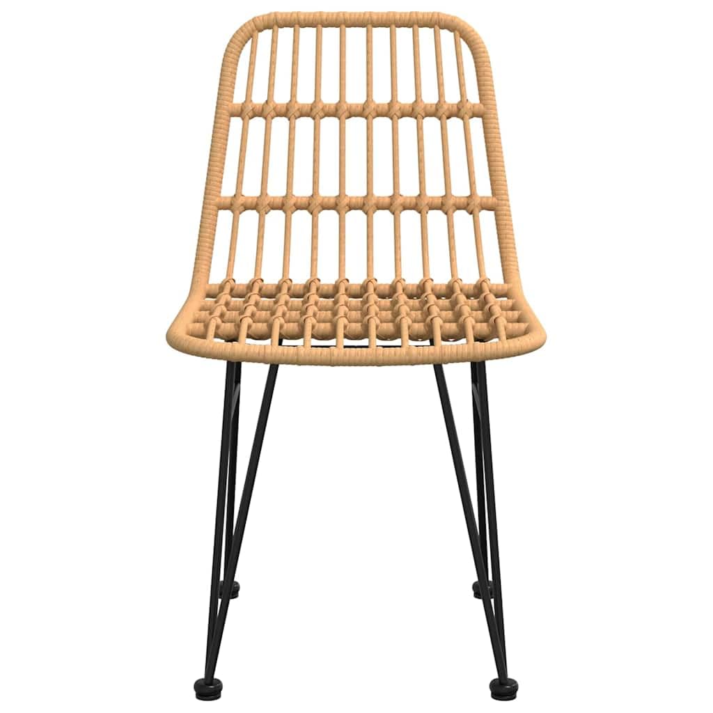 Krzesła ogrodowe 2 szt. 48 x 62 x 84 cm rattan PE
