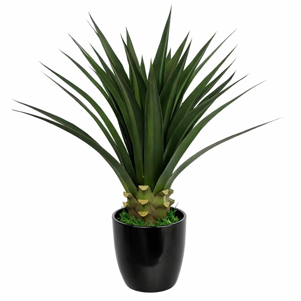 Leaf Design UK Artificial Yukka Tropical House Plant, 90cm
