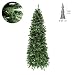 MAURER 5480032 Arbol De Navidad 240 cm. Slim (Estrecho) 1217 Ramas PVC,...