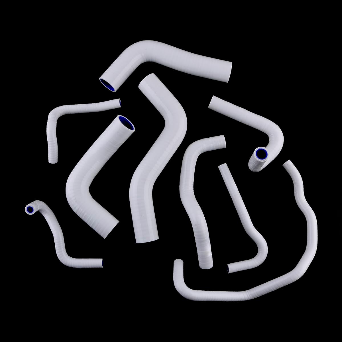 Silicone Coolant Radiator Hose Kit For M AZDA Roadstar Miata MX-5 NA6CE B6ZE 1.6L 1989-1993 3 Layer 4.5mm (White)