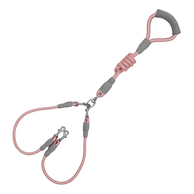 Anloximt Correa para pasear Perros,Entrenamiento para Perros Doble giratoria 360 Grados