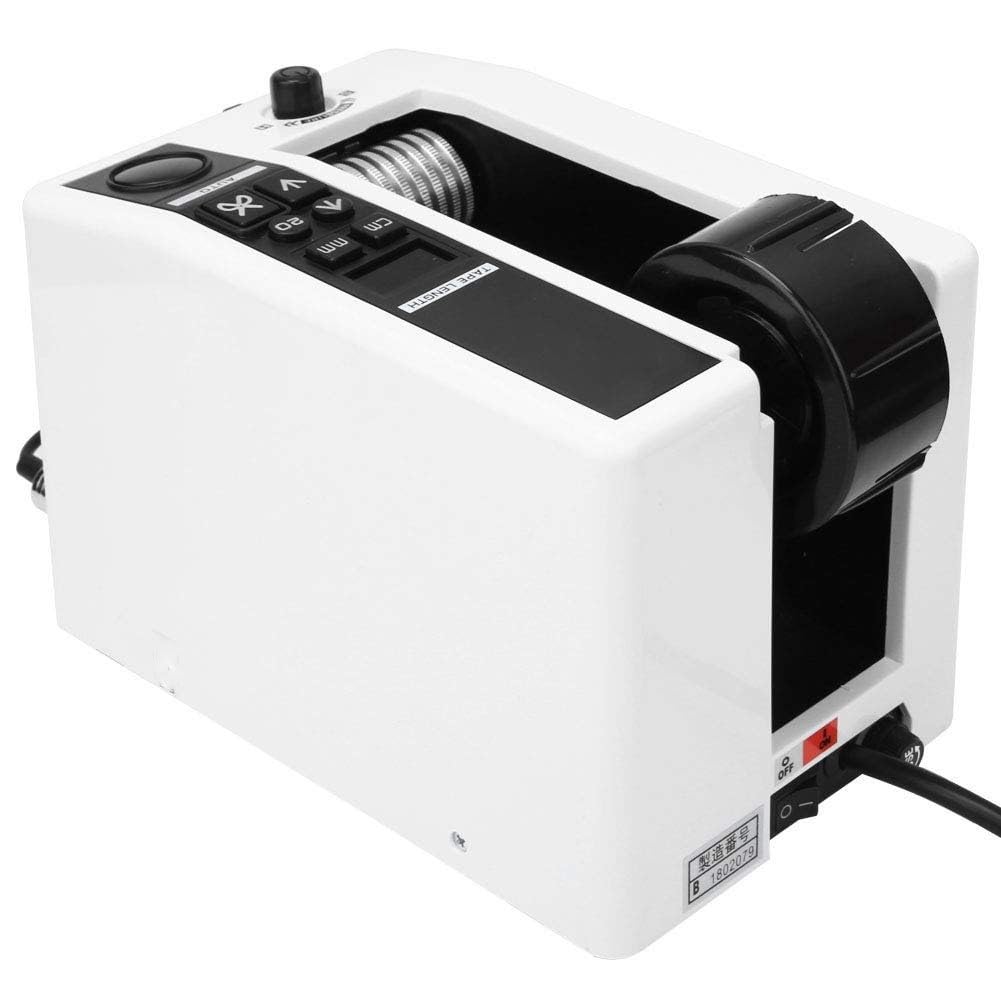 Dispensador automático de cinta, máquina eléctrica para envolver y embalar, con longitud de corte ajustable para cintas de varios anchos