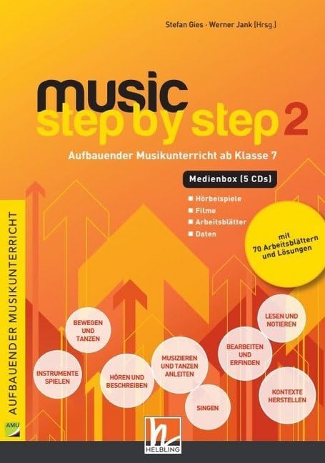 Music Step by Step 2. Medienbox (4 Audio-CDs und CD+): Aufbauender Musikunterricht ab Klasse 7. Audio-, Video- und Datenteil (Music Step by Step: Aufbauender Musikunterricht)