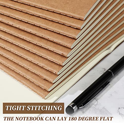 30 Pack A5 Kraft Notebooks, Composition Notebooks, Unlined Blank Journals Bulk Sketch Notebooks , 60 Pages Paper Sketch Notebook For Kids Women Men Boy Girls, School Office Supplies (Kraft Color) #TOP2