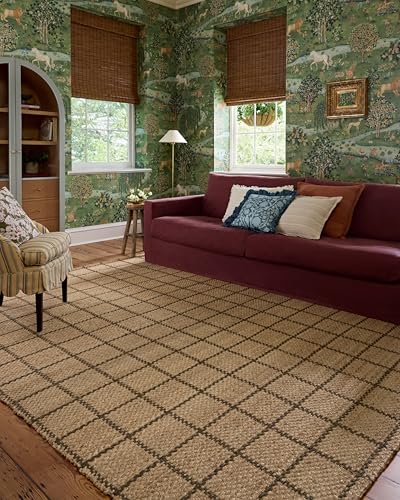 Loloi Chris Loves Julia Fletcher Collection FLE-01 Natural/Olive 7'-9