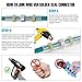 Kuject 530PCS Heat Shrink Ring Terminals 1/4