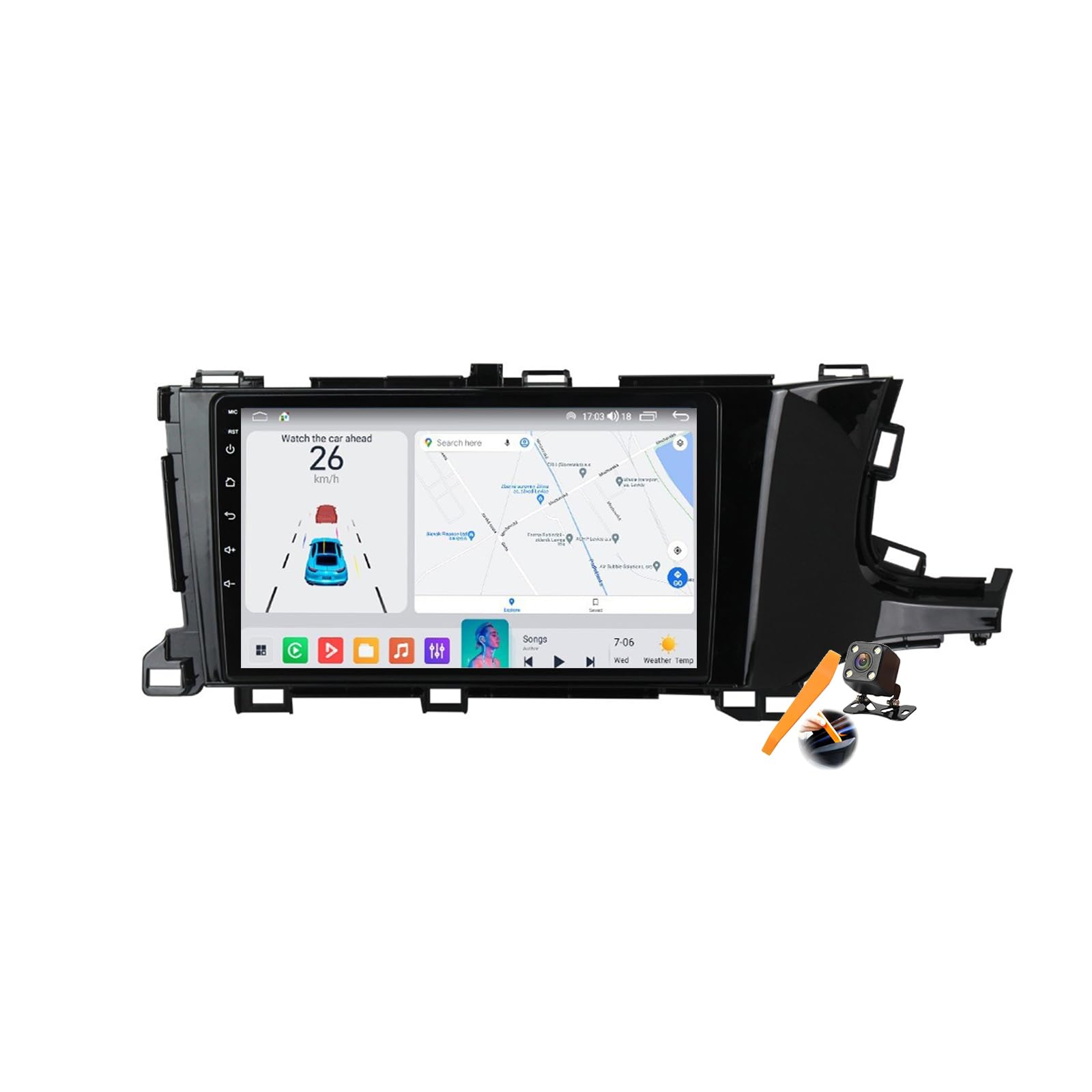 M6 pro2,YLOXFW Android 15.0 Stereo Sat Nav Zastąpienie dla Shuttle 2015-2019 Radio GPS Navi 9'' Cartablet DVD Multimedia Odtwarzacz wideo FM BT Receiver z 4G WiFi Carplay Android Auto