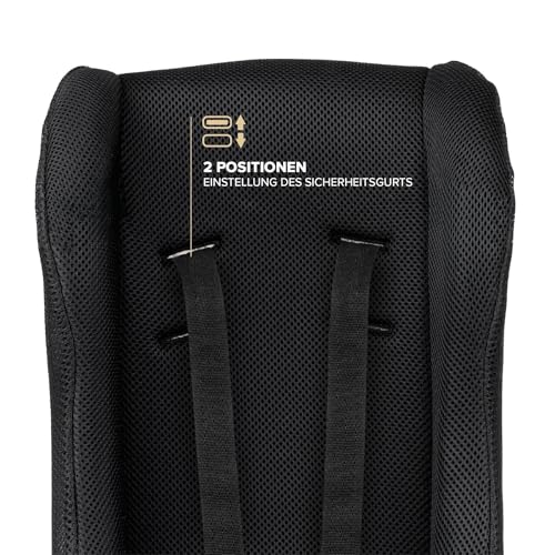 POLISPORT 8015000019 – Mini Pelican Allwetter-Babysitzverkleinerer mit 5-Punkt-Gurt für Anhänger, Kinderwagen, Sicher und Kompatibel für Kinder von 7 bis 18 Monaten, Schwarz
