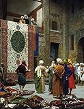 Toperfect Ölgemälde handgefertigt €50-2000 von Lehrern der Kunstakademien, 31 arabische Wandkunst, Der Teppichhändler Arab Jean Leon Gerome, Berühmtes Gemälde auf Leinwand –2