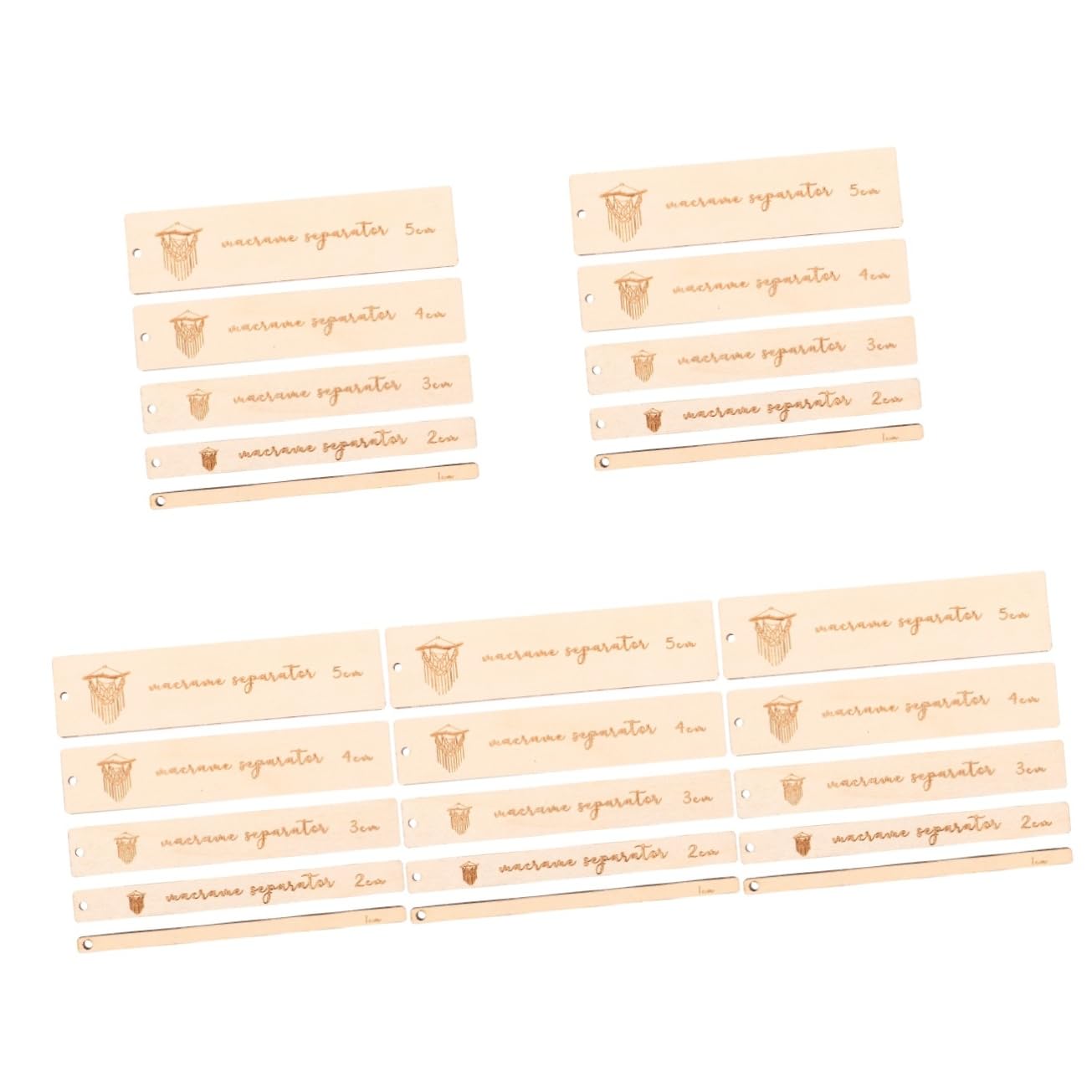 5 Juegos Pequeña Regla De Tejer Medidor De Tejido Reutilizable Regla De Ropa De Calibre De Costura Alfileres De Costura Plegable Retráctil De Madera Beige 5 Piezas * 5