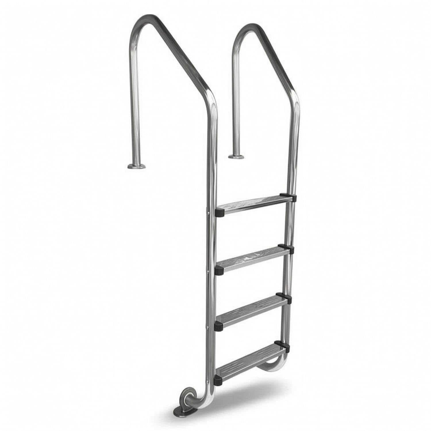 Polished Stainless Steel Pool Ladder Rust Resistant 4-Step Pool Ladder Non-Slip Heavy Duty for Swimming Pools, Spas, Level 4 Sl415 Flush|Pool Ladders & Steps|Home & Garden-image-34