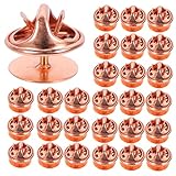 DOITOOL Fermoir Dos De Broche Multifonction pour Porte-Broches 50 Pièces Cuivre Rose 10mm...