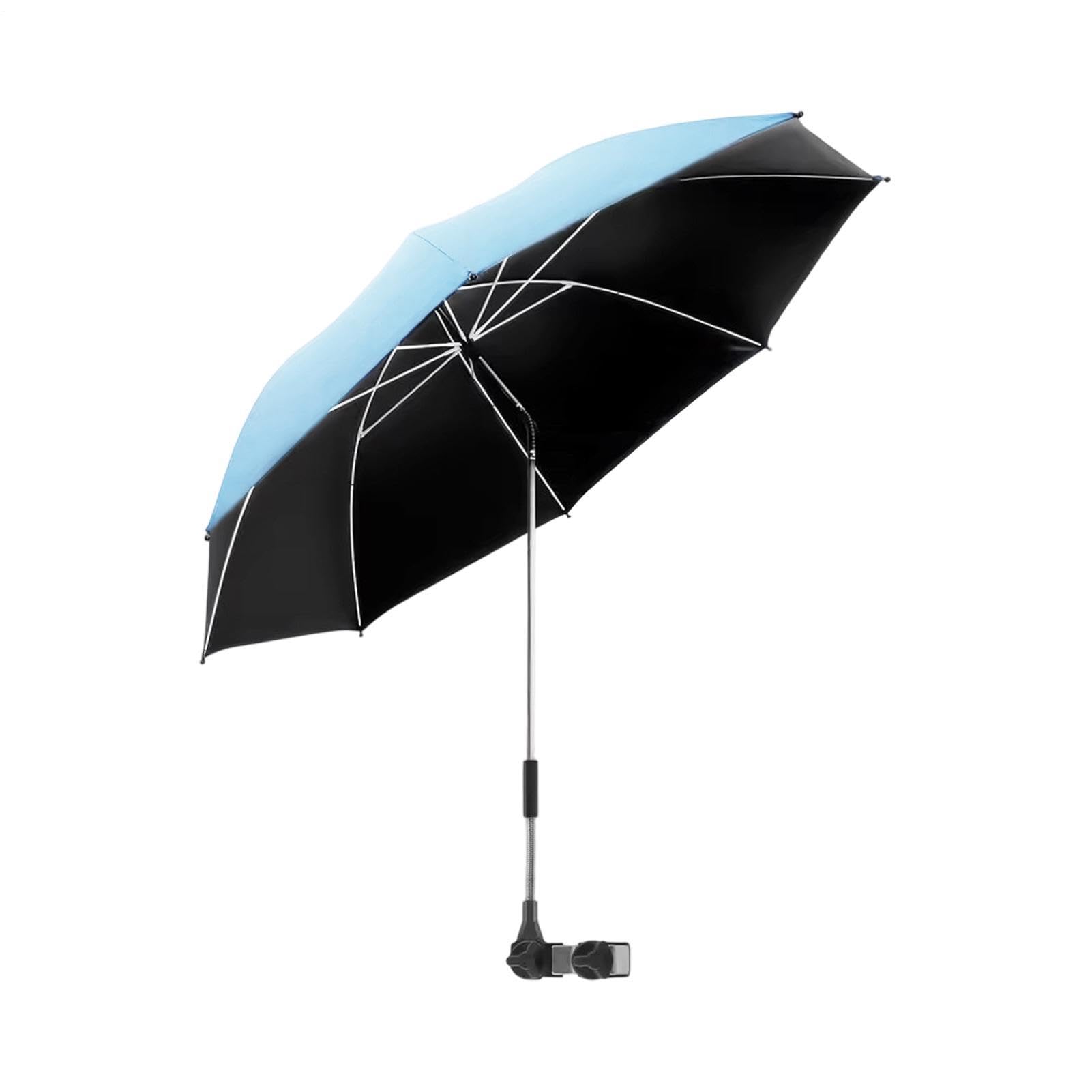 Generico Duży parasol plażowy - wytrzymały, wiatroszczelny, ochrona przed promieniowaniem UV, przenośny parasol tarasowy z plandeką | Do ogrodu podwórka podróżnego kempingu wędkowanie lato krzesło