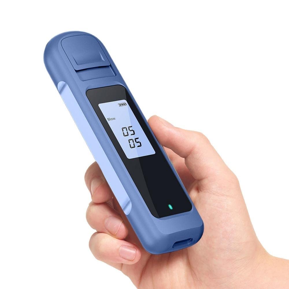 Alkomat, precyzyjny alkomat ładowany przez USB, przenośny cyfrowy alkomat (Grey : White)