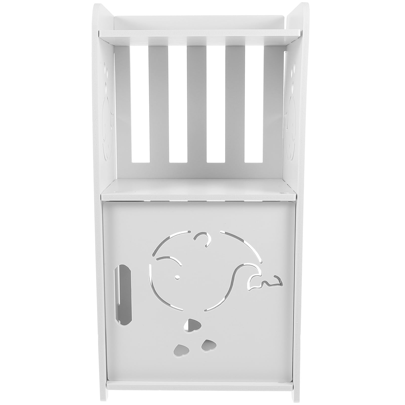 Table de chevet d'angle meuble de chambre en bois blanc simple et multifonction