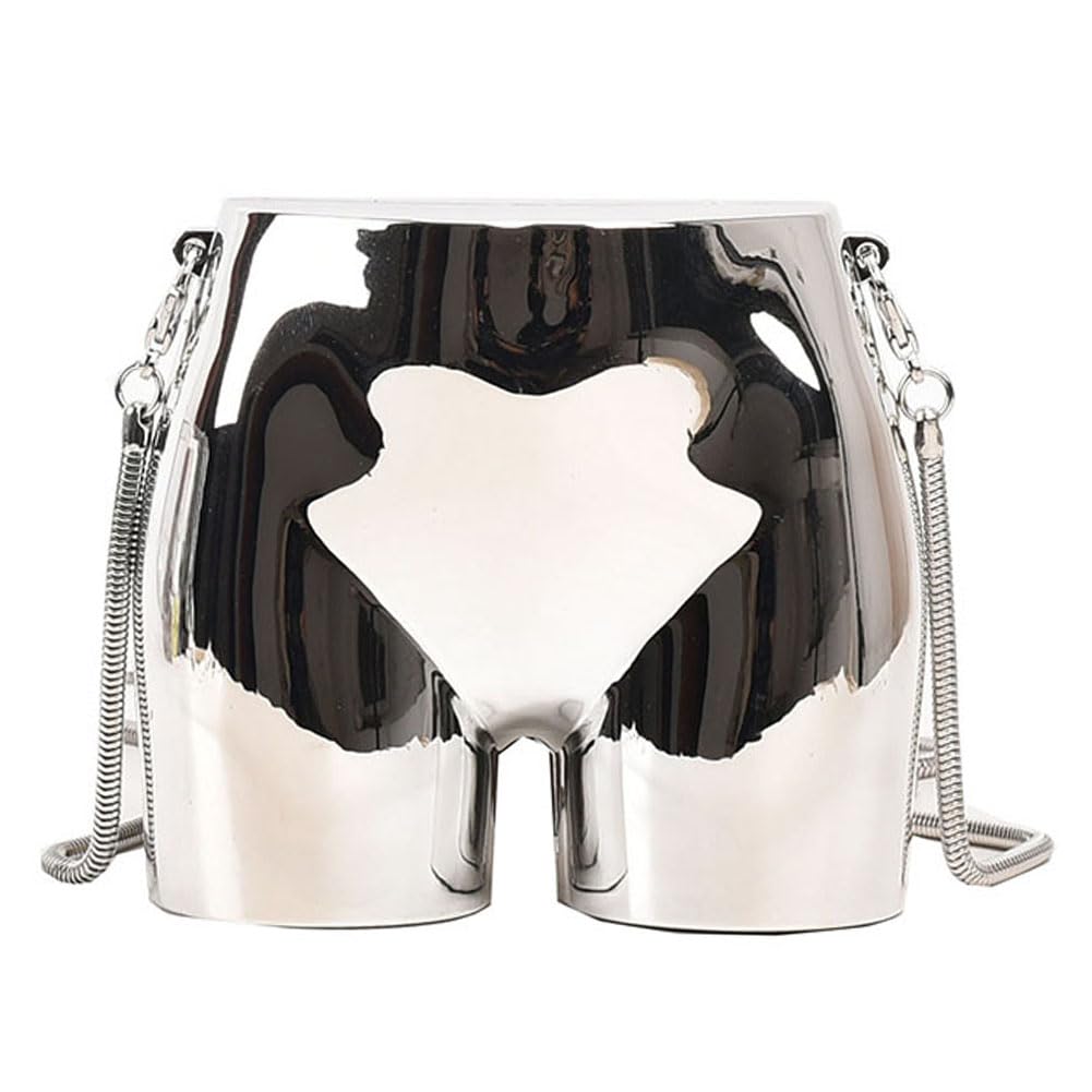 Aktudy Funny Butt Shape Mini Evening Bag Acrylic Unique Shoulder Bag Chain Strap Stylish Ladies Bag Women Evening Clutch Hand