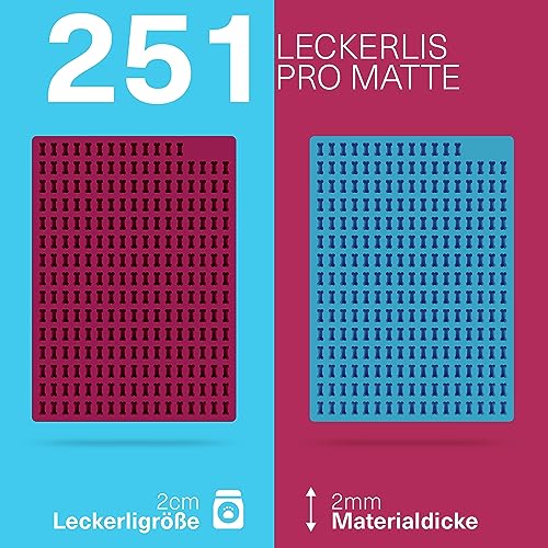 YAVA® Mini Knochen (2cm) Backmatte Hundekekse, Premium Silikon Backmatte für Hundeleckerli, Leckerli Backmatte für Hunde, Backmatten für Hundeleckerlies, Backform, Pralinenform, BPA-frei (Bordeauxrot)