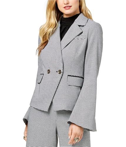 RACHEL ZOE Womens Creation Double Breasted Blazer Jacket, Black, 10