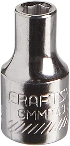 Miniatura 4 de CRAFTSMAN Enchufe poco profundo, métrico, unidad de 14 pulgada, 0.157in, 6 puntos (CMMT43505)
