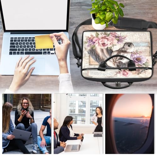 Bolso para portátil con diseño Floral Peony para 15 pulgadas miniatura 6