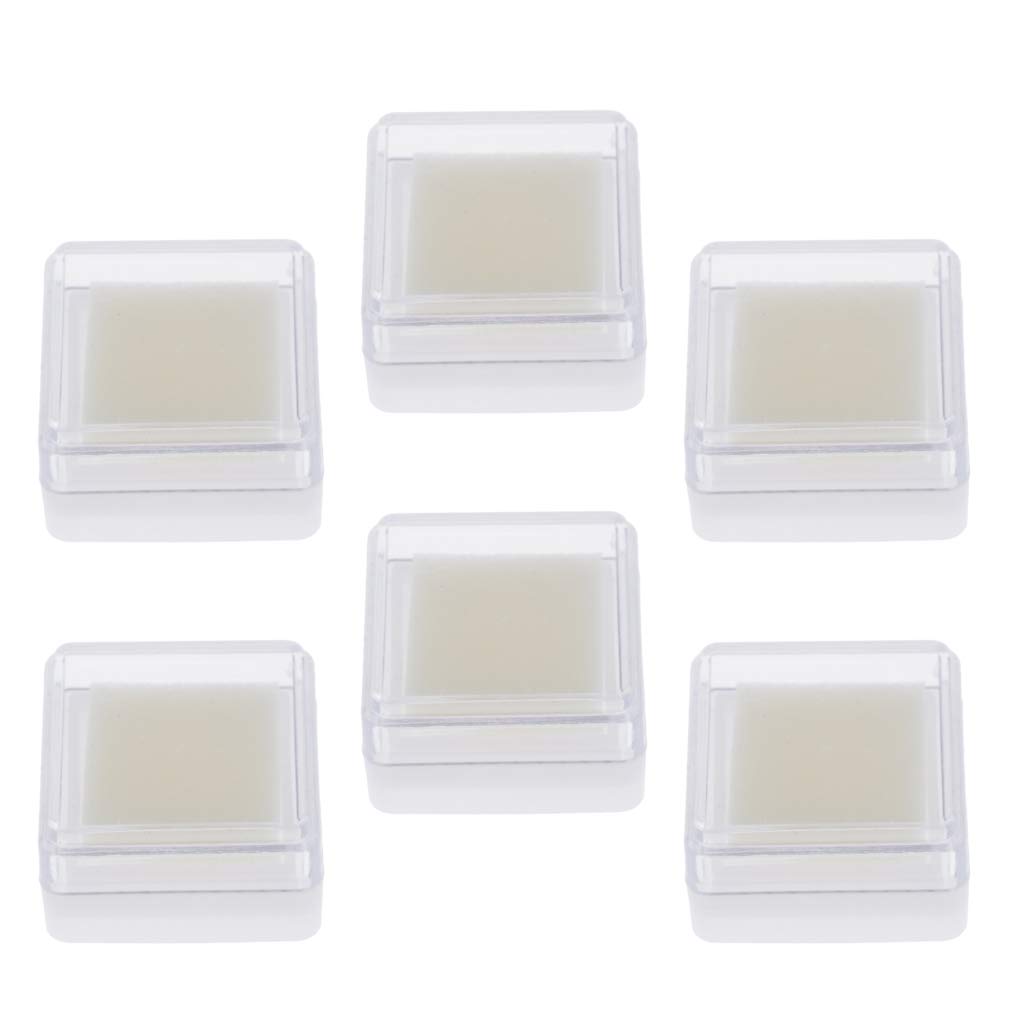 5 set di 6 tamponi di inchiostro vuoti per timbri in gomma, artigianato, scrapbooking, carta, legno
