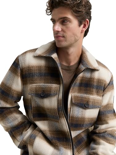 TOM TAILOR Herren Overshirt mit Karomuster – Ansicht 5