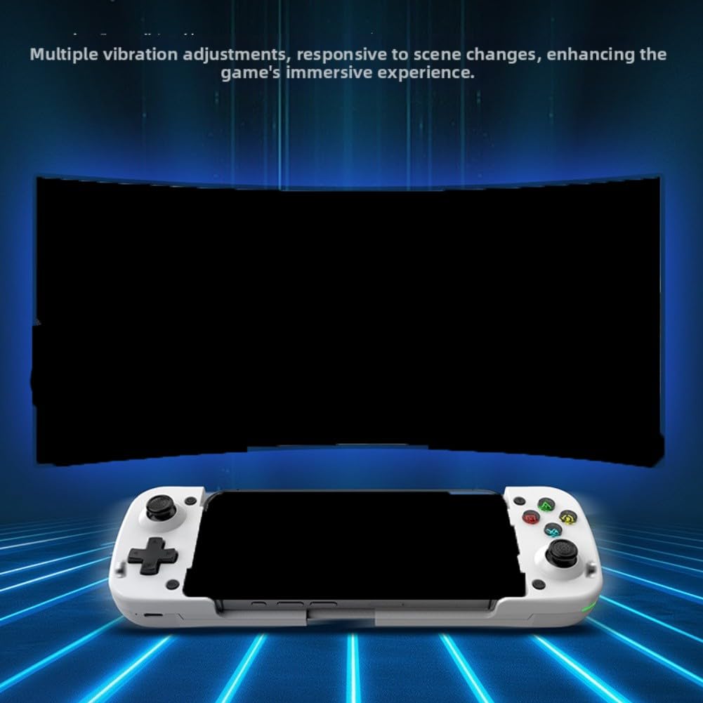 Controlador de juego móvil Bluetooth, versátil y elástico con joystick de efecto Hall para iOS, interruptor (negro)