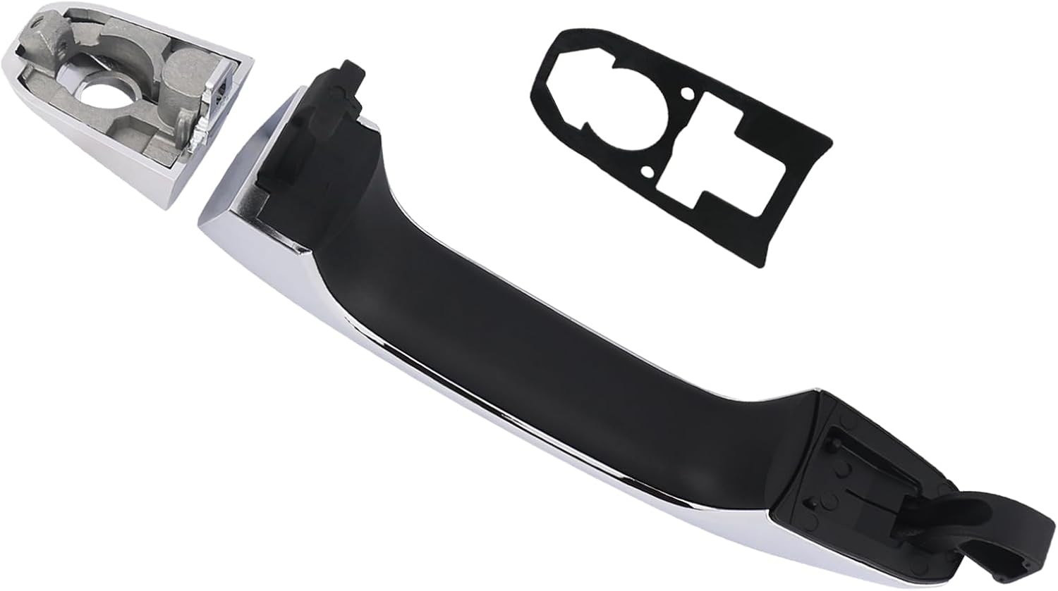 APPERFiT Exterior Door Handle w/Gasket Chrome for Front Driver Side Compatible with 2014-2020 Chevy Chevrolet Silverado Suburban Tahoe, GMC Sierra Yukon Door Parts 84711849 22923609