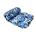 Camouflage Tarp Mesh Siatka, Oświetlenie Myśliwskie Siatka Wojskowa Lekka Kamuflaż Tactical Hełm Netto Cover, Great For Sun Shade Camping Strzelanie Polowanie Itp.(Size:1.5x5M= 5X16 FT,Color:ocean)
