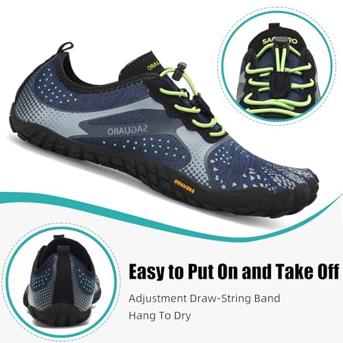 Image of SAGUARO Womens Mens Barefoot Shoes Minimalist Trail Runner Wide Toe Box Zero Drop Outdoor Cross Training Shoe