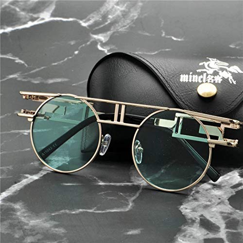 Image of mincl /Hip-Hop Square Metal Small Frame Clear Color Lens Sunglasses
