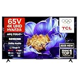 【Amazon.co.jp限定】TCL 65V型 テレビ 4K 液晶 65V6C Wチューナー内蔵 HDR10 Dolby Audio Airplay2 ChromeCast ALLM VRR 目保護 Alexa 音声検索 壁かけ対応 2025年モデル HDMI ゲームマスター チューナーイン スマートテレビ
