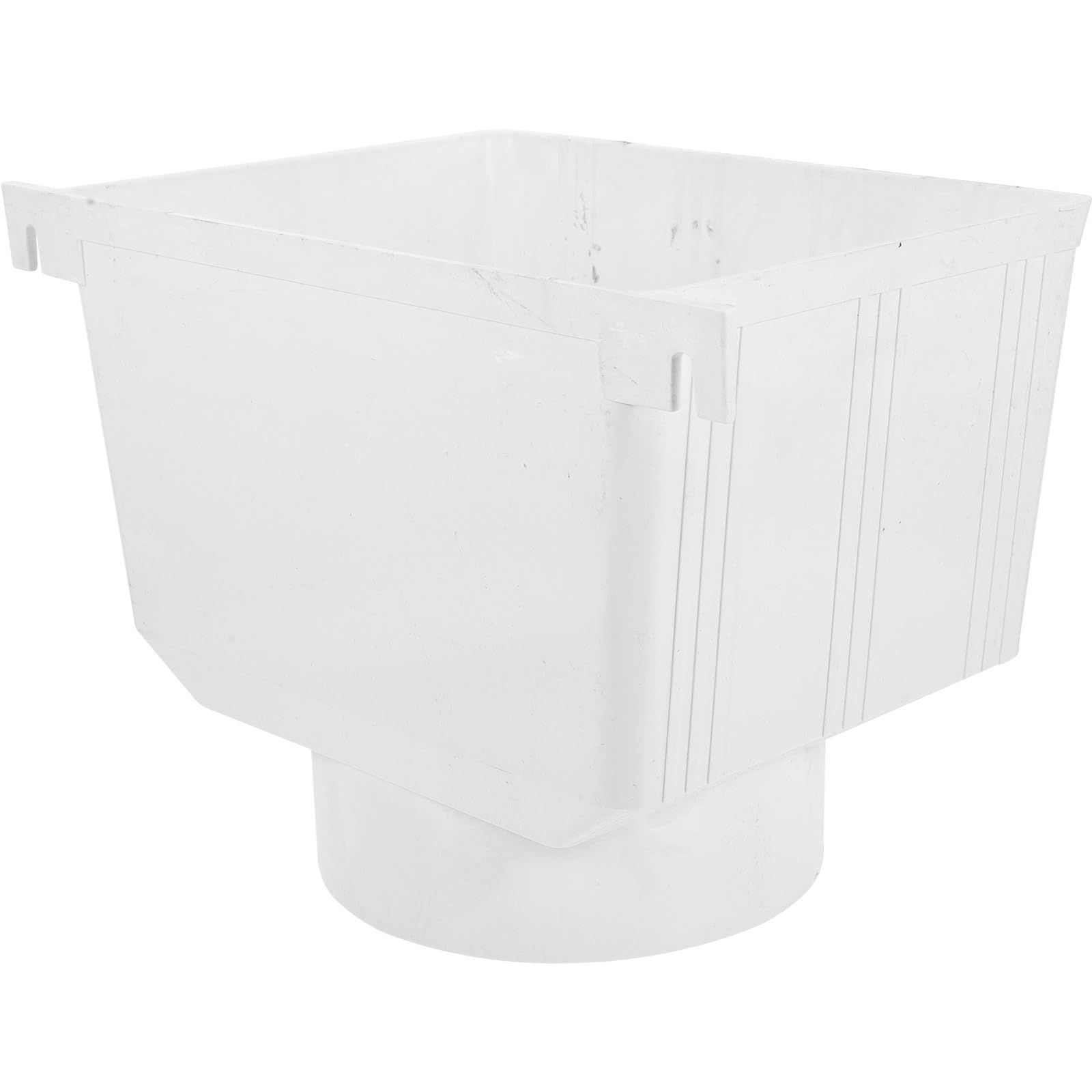 UPKOCH Desviador de Agua de Lluvia para Canaletas Pluviales de PVC Blanco, Resistente Presión y Fácil Instalación para Sistemas de Drenaje Domésticos y Fabriles