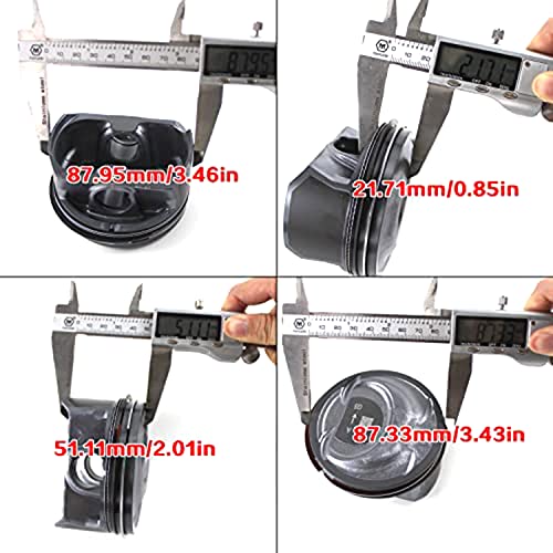 Daysyore Piston & Connecting Rod Kit 23040-2G500 23510-2G540 Fits For 2011-2013 Hyundai Sonata For Kia Sorento Optima 2.4L Engine Aftermarket Parts, With 3 Month Warranty #TOP4