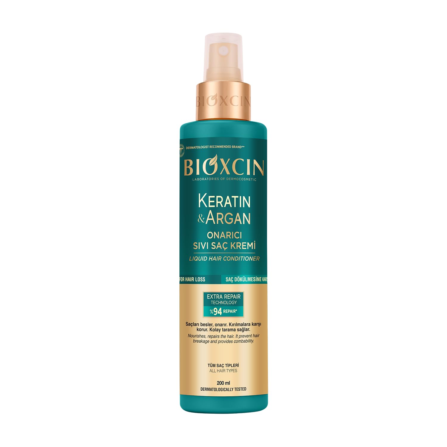 BIOXCIN Keratin & Argan Reparieren Liquid Haarspülung Spray Haar Loss 150 ML