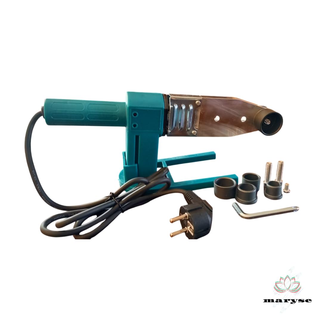 Maryse Polifusore per Tubi in Plastica 1500W – Stazione Saldante con 6 Matrici (20-63 mm) – Saldatore Professionale per Tubi PP-R, PE, PB, PVC