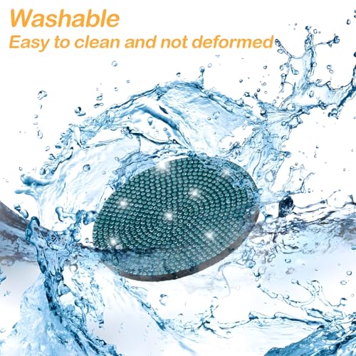 Image of Osilly Bling Car Cup Holder Coaster, Crystal Rhinestone Anti-Slip Insert Coasters, Universal 2.75 Inch Fashion Automotive Cup Mat, Car Interior Accessories Decor Gifts for Women (Light Blue, 4PCS)