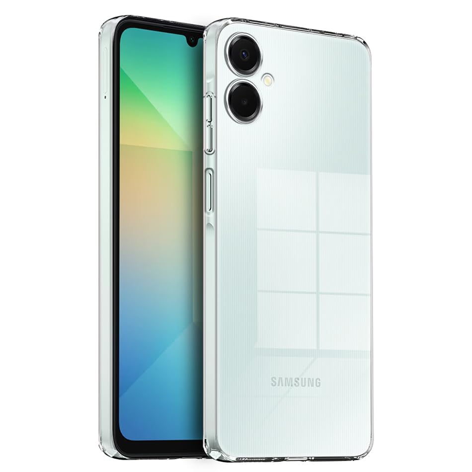 Image of Fashionury Crystal Clear Case for Samsung Galaxy A06 5G | Yellowing Resistance | Transparent TPU Silicone | Raised Camera Lips | Slim Transparent Cover