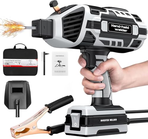 Máquina de soldadura portátil de 220 V IGBT Inverter ARC Soldador de arco - 6 ajustes de corriente variable para varillas de 3/32"-1/8" y bricolaje, uso profesional, reparación