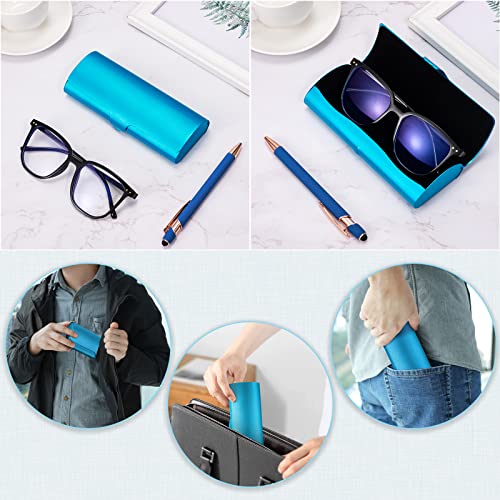 Image of Hifot Aluminium Glasses Case, Slim Reading Glasses Case, Portable Travel Metal Eyeglass Spectacles Protection Hard Shell