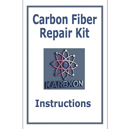 Miniatura 9 de Kit de reparación de fibra de carbono  Tela de tela de carbono 3K de tejido de sarga de 4 pulgadas de ancho  Resina epoxi transparente KARBXON