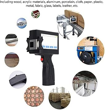 FTVOGUE Handheld Inkjet Printer Label Printer for Printing Production Date Batch Number Logo