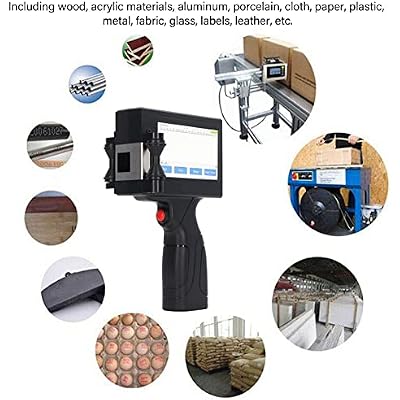 FTVOGUE Handheld Inkjet Printer Label Printer for Printing Production Date Batch Number Logo