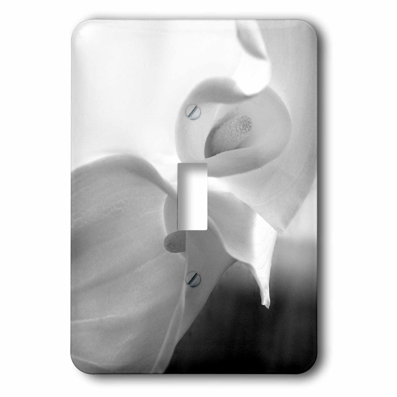 3dRose lsp_228190_1 Calla Lily Noir et Blanc Interrupteur à bascule