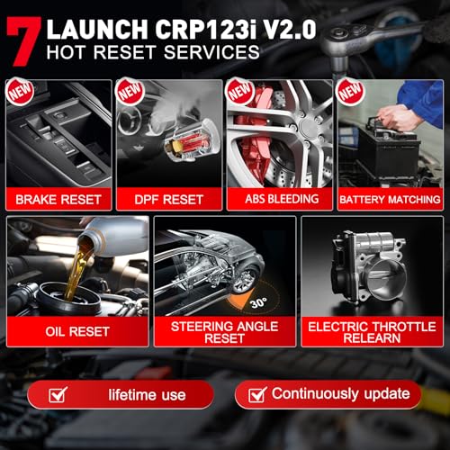 LAUNCH CRP123i V2.0 máquina diagnosis coche para motor ABS SRS y transmisión 4