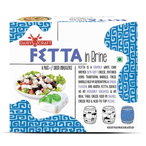 Dairy Craft Feta Cheese with Brine, 200 g Amazon.in Grocery & Gourmet Foods