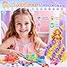 MDINGTD Poke Art Princess Craft Kits - DIY Magical Princesses, Mess-Free Creative Activity Arts and Crafts for Kids Ages 3-12, Birthday Christmas Gifts & Party Favors for Girls & Boys